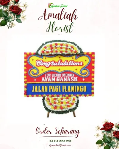 Bunga Papan Congratulation di Kalinegoro